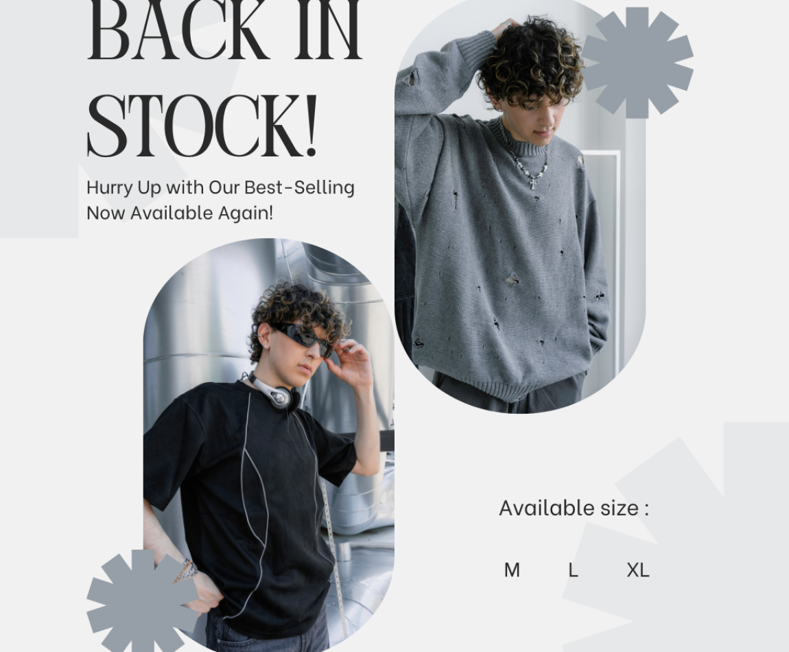 Grey and Black Minimalist Fashion Instagram Post